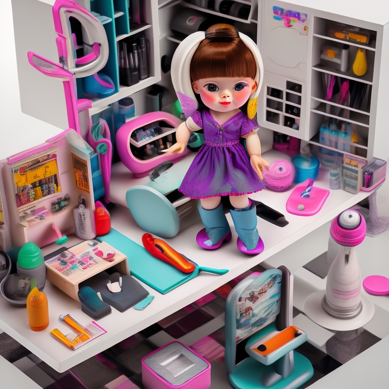 Doll Salon Playset view 2