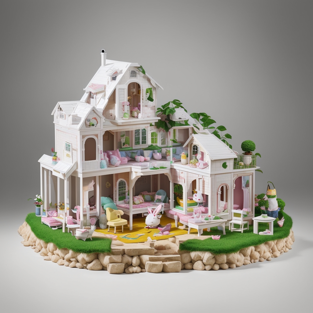 FluffyTown Bunny House view 2