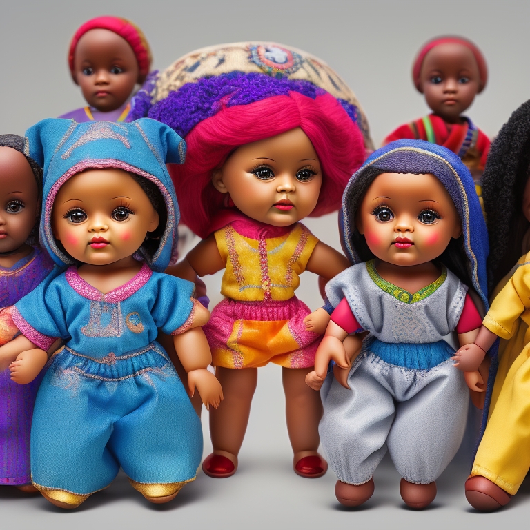 Multicultural Doll Set view 2