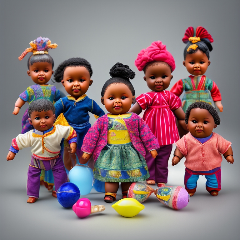 Multicultural Doll Set view 3