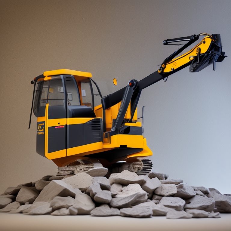 RC Excavator view 3