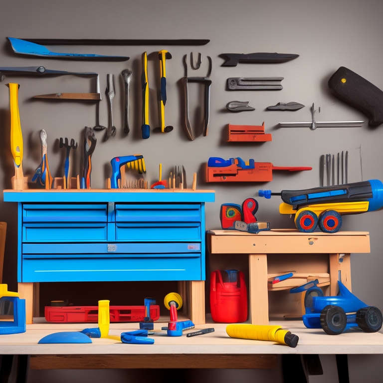 Tool Workshop Bench view 3