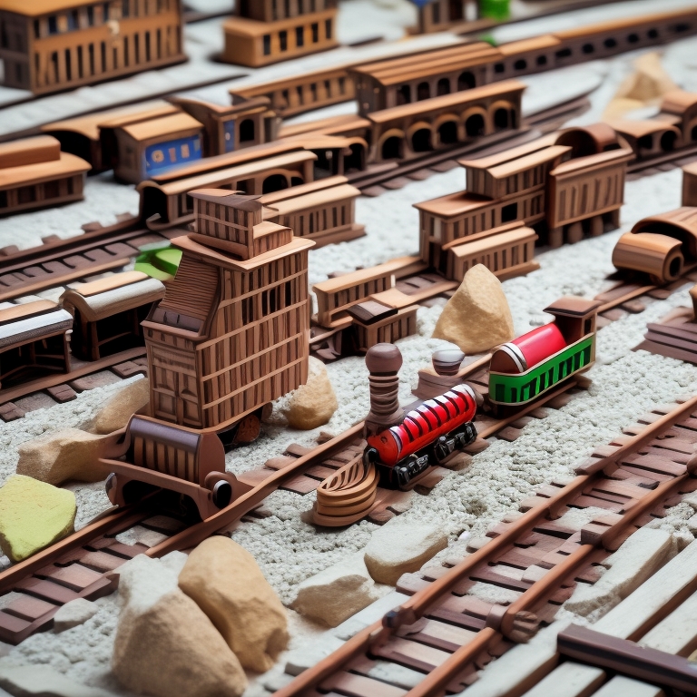 Wooden Train Set view 2