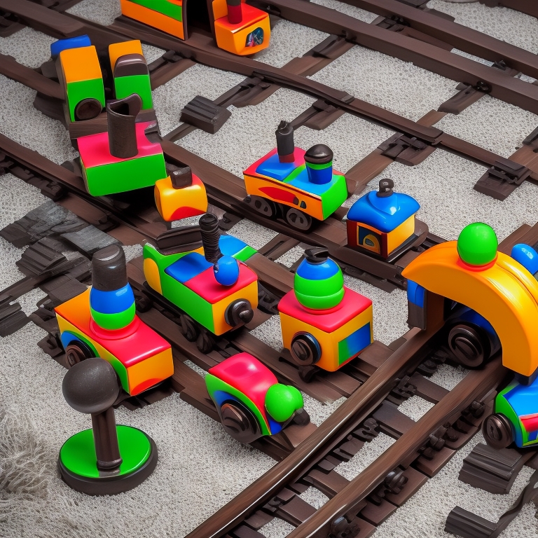 Wooden Train Set view 3