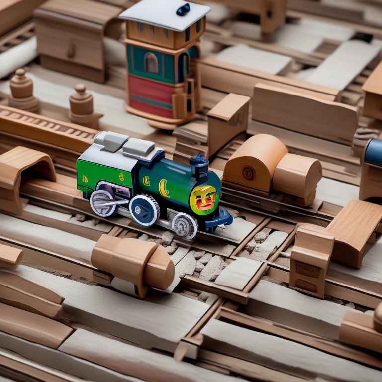 Wooden Train Set